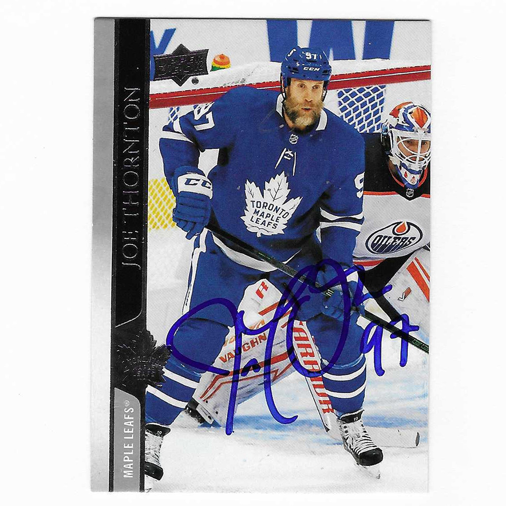 Joe Thornton Autographed 2020-21 Upper Deck Hockey Card