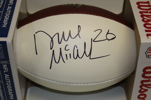 deuce mcallister signed football