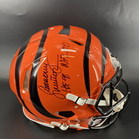 HOF - Bengals Anthony Munoz Signed Authentic Speed Helmet with "&qu...