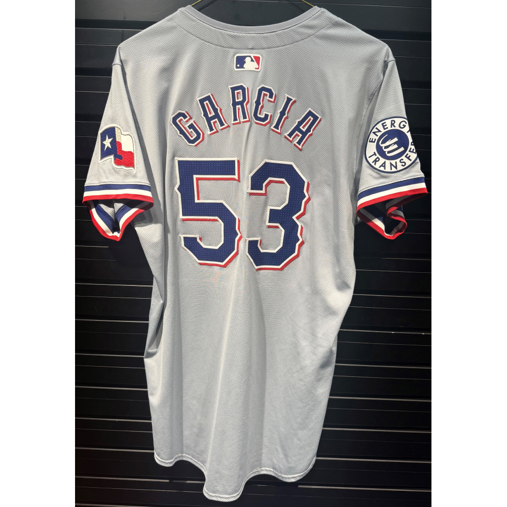 Adolis Garcia #53 Texas Rangers Game-Used 2024 Road Jersey