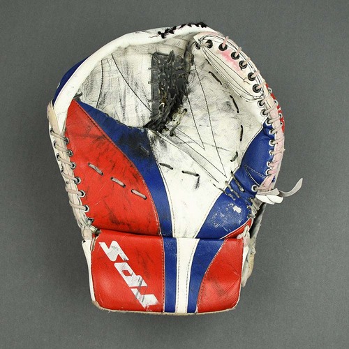 Image of Lundqvist, Henrik<br>TPS Catcher - 1st Career Playoff Win - Photo-Matched<br>New York Rangers<br>2006-07<br>#30