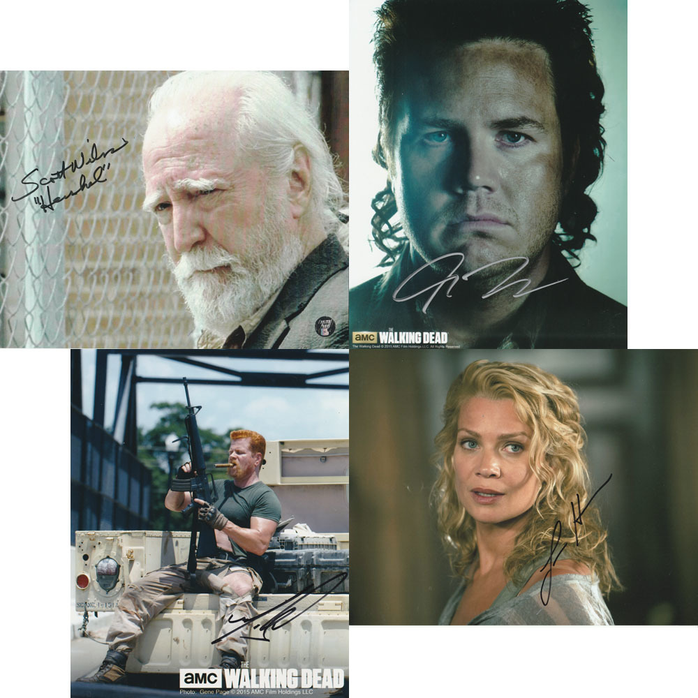 The Walking Dead Cast Autographed 8X10 Photo Lot Abraham, Andrea