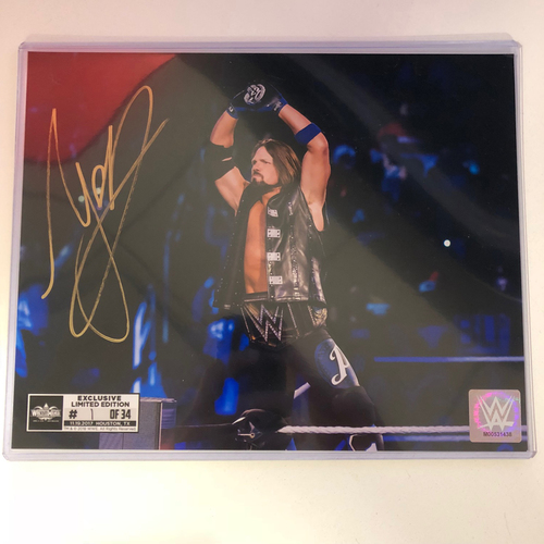 AJ Styles SIGNED 8 x 10 Limited Edition WrestleMania Photo (#1 of 34)