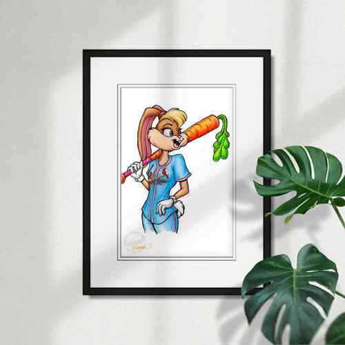 Lola Bunny - St. Louis Cardinals - Limited Edition Print of 100 by ...