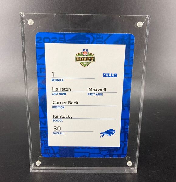 NFL - Bills Maxwell Hairston Jr. Special Edition 2025 Draft Card 2 of 2