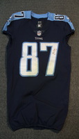 Crucial Catch - Titans Eric Decker signed and game worn Titans jersey (O...