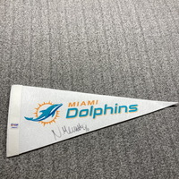 Dolphins - Neville Hewitt Signed Felt Pennant