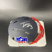 NFL - Giants Tyrone Tracy Jr. Signed Blue Shield Mini Helmet