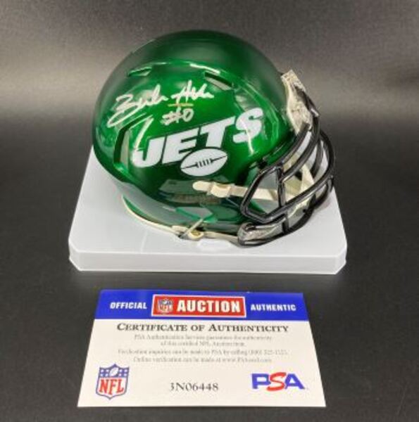 NFL - Jets Braelon Allen Signed Mini Helmet
