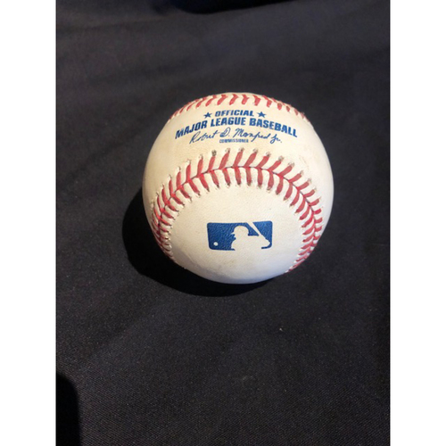 7/25/20 - Luis Castillo -- Game-Used Baseball -- Castillo to Maybin (K) -- Castillo's 500th Career Strikeout -- Top 6