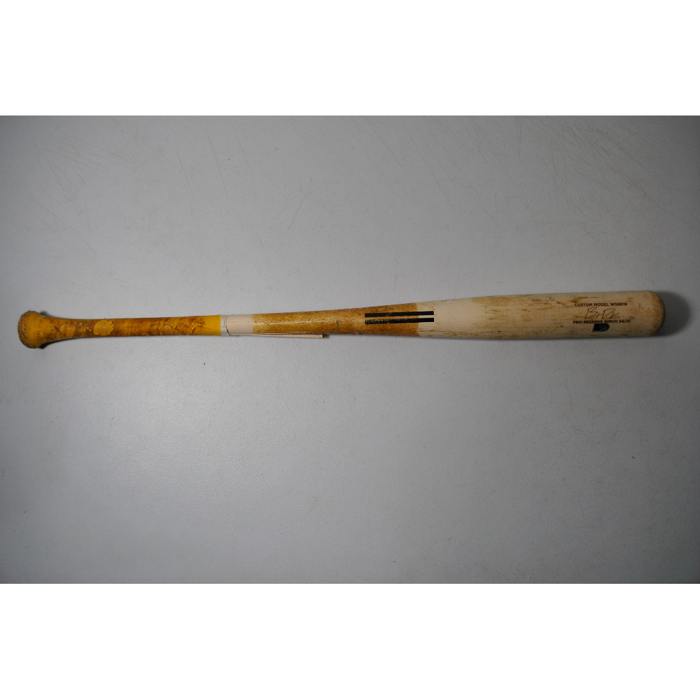 Brent Rooker Game-Used Broken Bat - Natural Warstic WSBR19 - 9/8