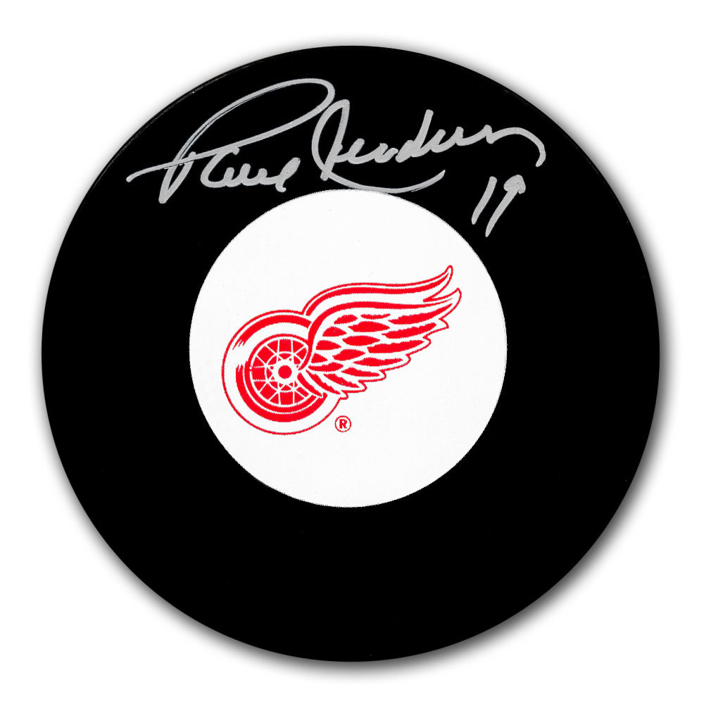 Paul Henderson Detroit Red Wings Autographed Puck