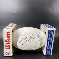 Panthers - Kelvin Benjamin Signed Panel Football With Panthers Logo