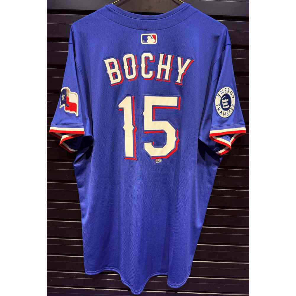 Bruce Bochy #15 Texas Rangers Team-Issued 2025 Blue Alternate