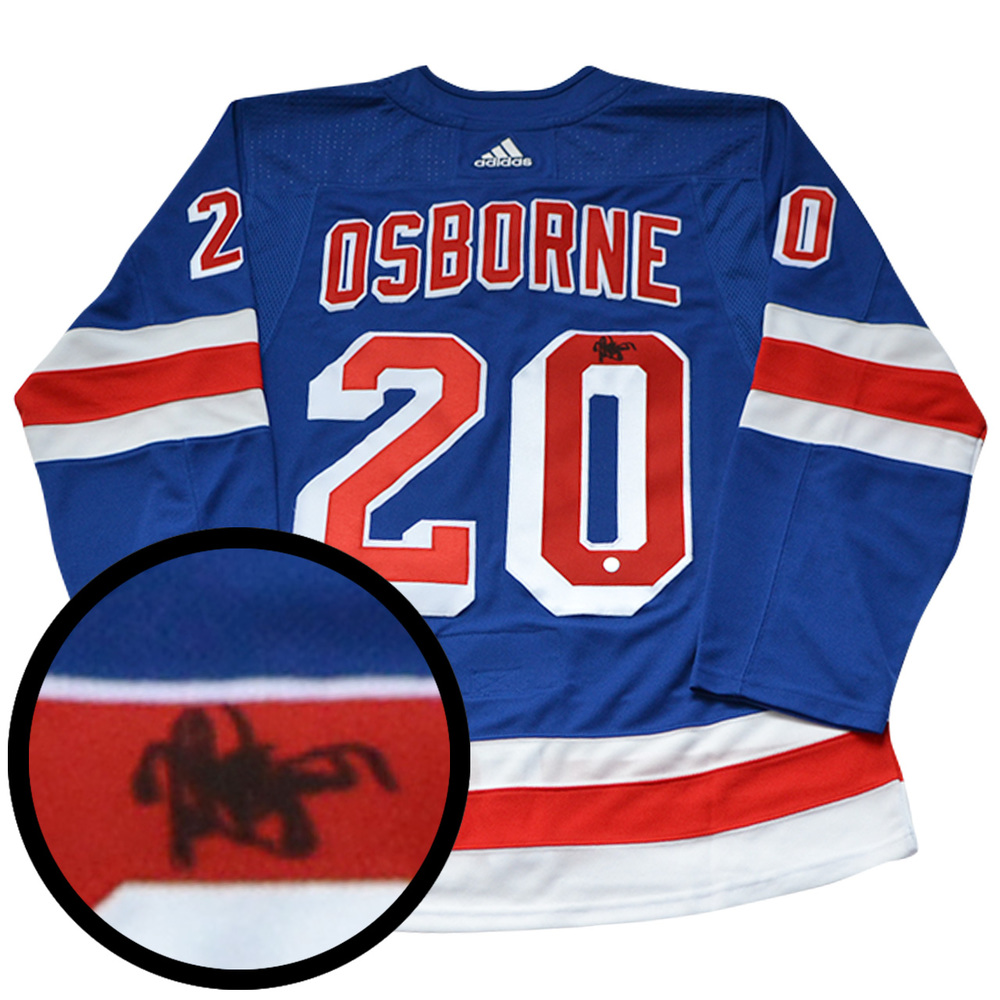 Mark Osborne Signed Jersey Rangers Pro Blue 2017-2019 Adidas