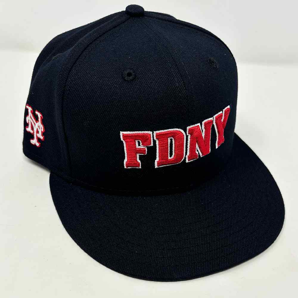 Danny Young #81 - Game-Used FDNY Hat - Mets vs. Blue Jays - 9/11