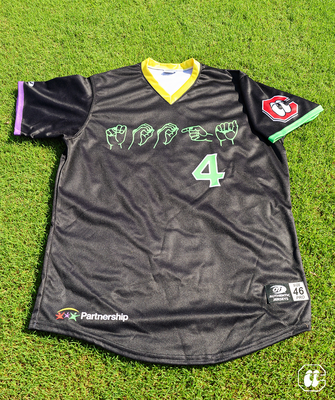 #45 Game Worn Ryan Cardona Autographed Deaf Awareness Jersey