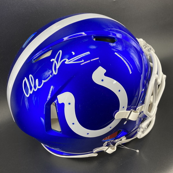 NFL - Colts Alec Pierce signed flash helmet