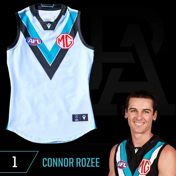 Photo of Connor Rozee # Port Adelaide 2025 Clash Match-Worn Guernsey