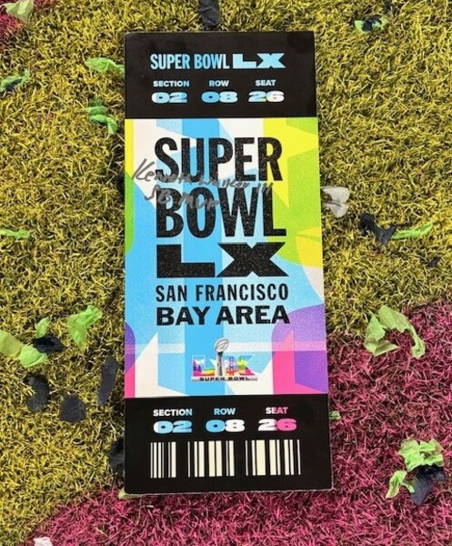 SBLX Prop Ticket signed by  Super Bowl MVP Kenneth Walker III