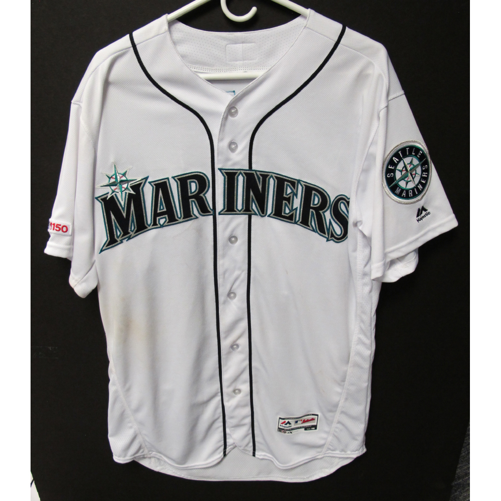 Seattle Mariners Marco Gonzales GameUsed White Jersey Rangers vs