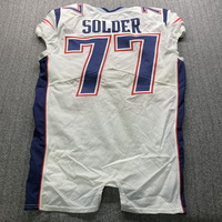 Crucial Catch - Patriots Nate Solder Game Worn Jersey (2017 Season) Size...
