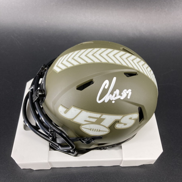 NFL - Jets CJ Mosely Signed STS Mini Helmet