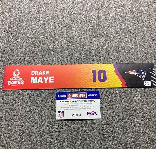 NFL - Patriots Drake Maye 2024 Pro Bowl Games Nameplate 1 of 1