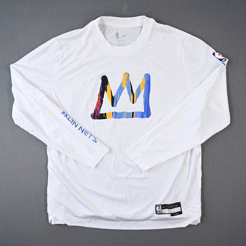 Image of Harris, Joe - Brooklyn Nets - Game-Issued City Edition Long-Sleeved Shooting Shirt - 2022-23 NBA Season