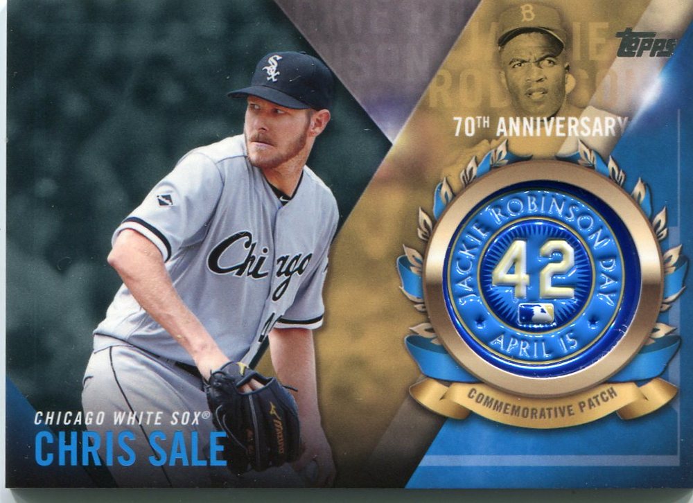 2017 Topps Jackie Robinson Logo Patches #JRPCCSA Chris Sale