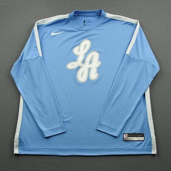 LeBron James Los Angeles Lakers GameWorn City Edition Game Theater