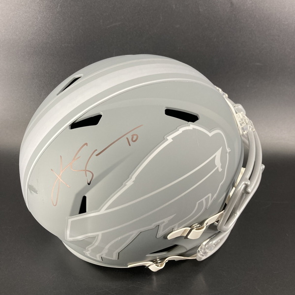 Bills - Khalil Shakir Signed Replica Slate Helmet