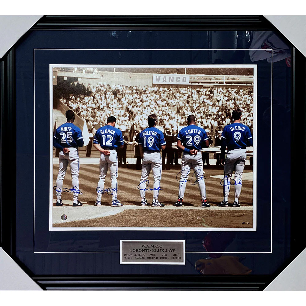 WAMCO Framed Multi-Signed Limited-Edition Toronto Blue Jays 16X20 Photo