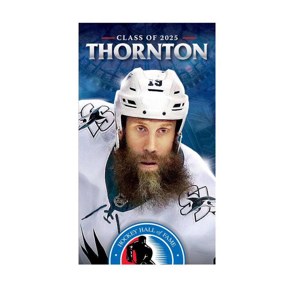 Joe Thornton Class of 2025 Great Hall Window Banner - Limited Edition 1/1 ONLY ONE AVAILABLE