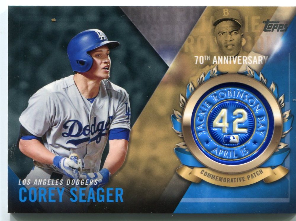 2017 Topps Jackie Robinson Logo Patches #JRPCCSE Corey Seager