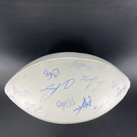 NFL - 49ers Multi Sign Super Bowl XLVII Panel Ball Signed By Over 30 Pla...