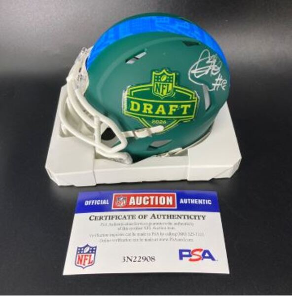 NFL - Giants Colton Hood Signed NFL Draft Mini Helmet
