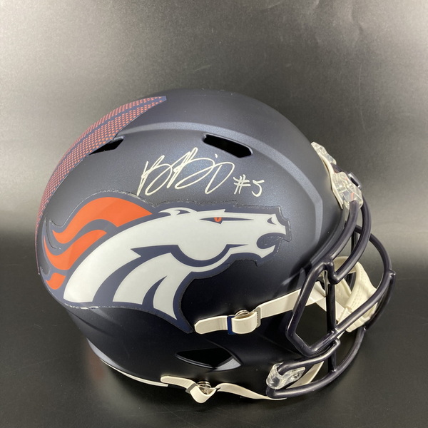 Broncos - Baron Browning Signed Replica Helmet