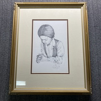 PFPMA - Fine Art Lithographic Detailed Pencil Drawing Matted and Framed ...