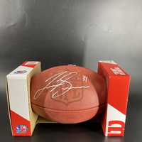NFL - Broncos Justin Simmons Signed Authentic Football with Pro Bowl Logo