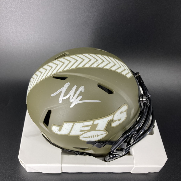 NFL - Jets Malachi Corley Signed STS Mini Helmet