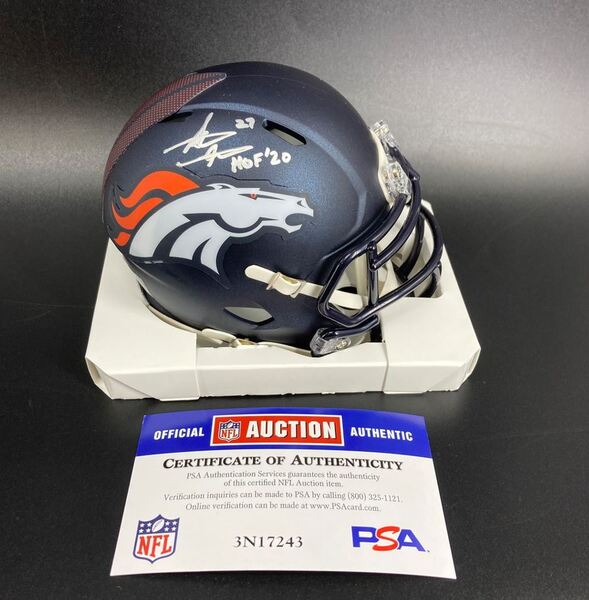 HOF - Broncos Steve Atwater Signed Mini Helmet