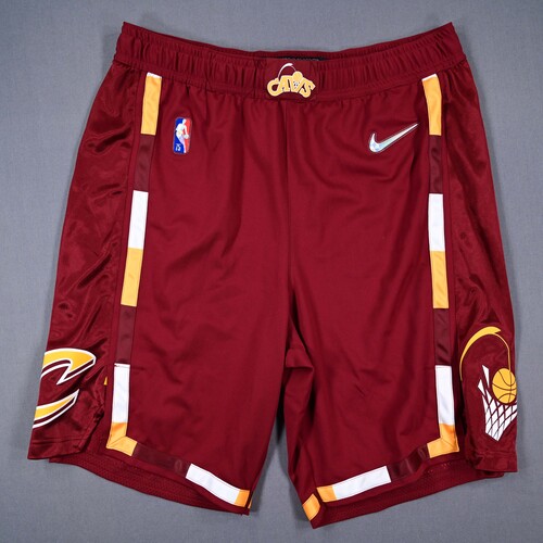 Image of Lauri Markkanen - Cleveland Cavaliers - Game-Issued City Edition Shorts - 2021-22 NBA Season