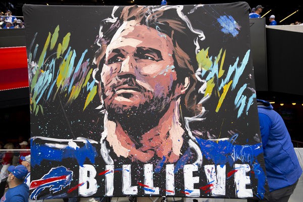 Buffalo Bills Art Piece by David Garibaldi Signed by Josh Allen!