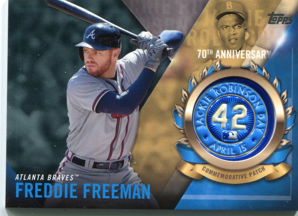 2017 Topps Jackie Robinson Logo Patches #JRPCFF Freddie Freeman