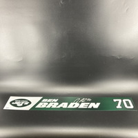Jets - Ben Braden Signed Locker Name Plate