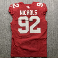 Crucial Catch - Cardinals Bilial Nichols Game Used Jersey (9/29/24) Size 46