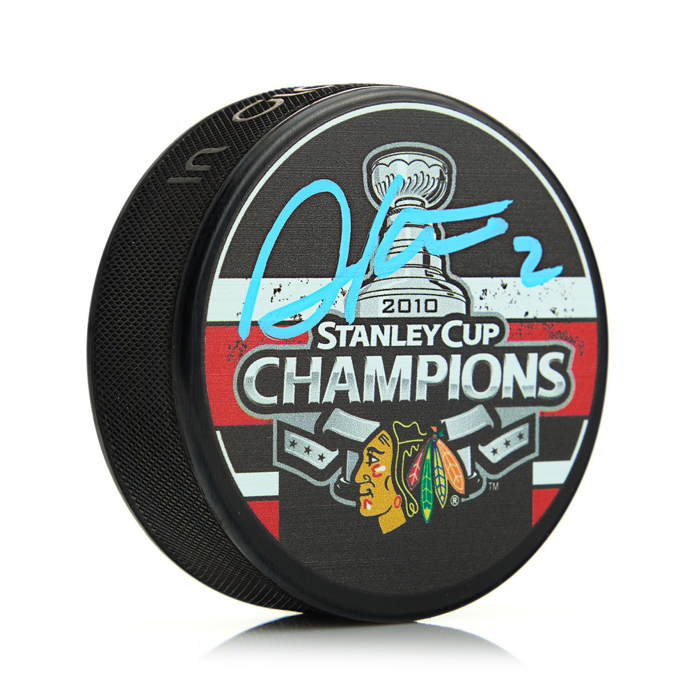 Duncan Keith Autographed Chicago Blackhawks 2010 Stanley Cup Puck
