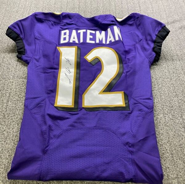 NFL - Ravens Rashod Bateman Signed Authentic Jersey Size 40