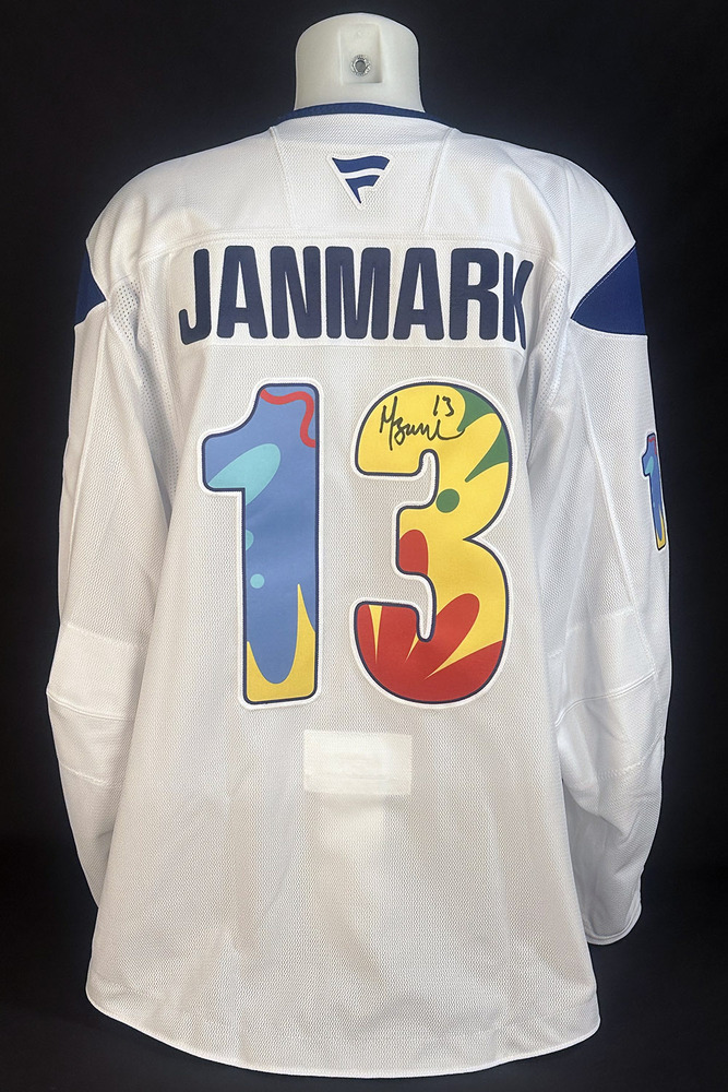 Mattias Janmark #13 - Autographed 2025-26 Edmonton Oilers Celebrating Pride Night Ltd Edition Fanatics Practice Jersey (Autographed Only / Not Worn)